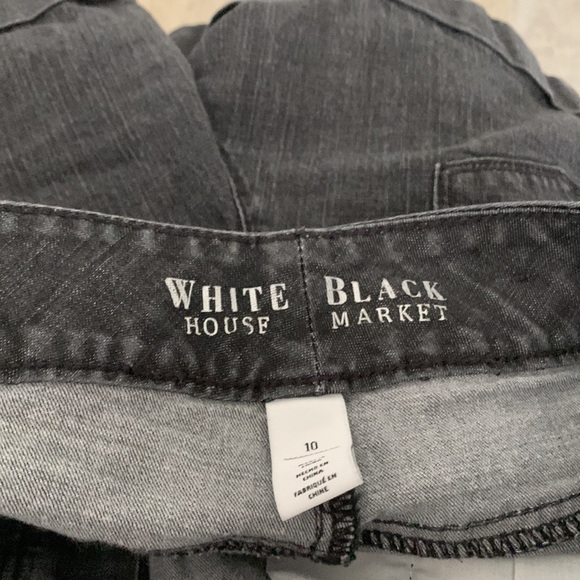 White House Black Market black jean shorts - Picture 3 of 3